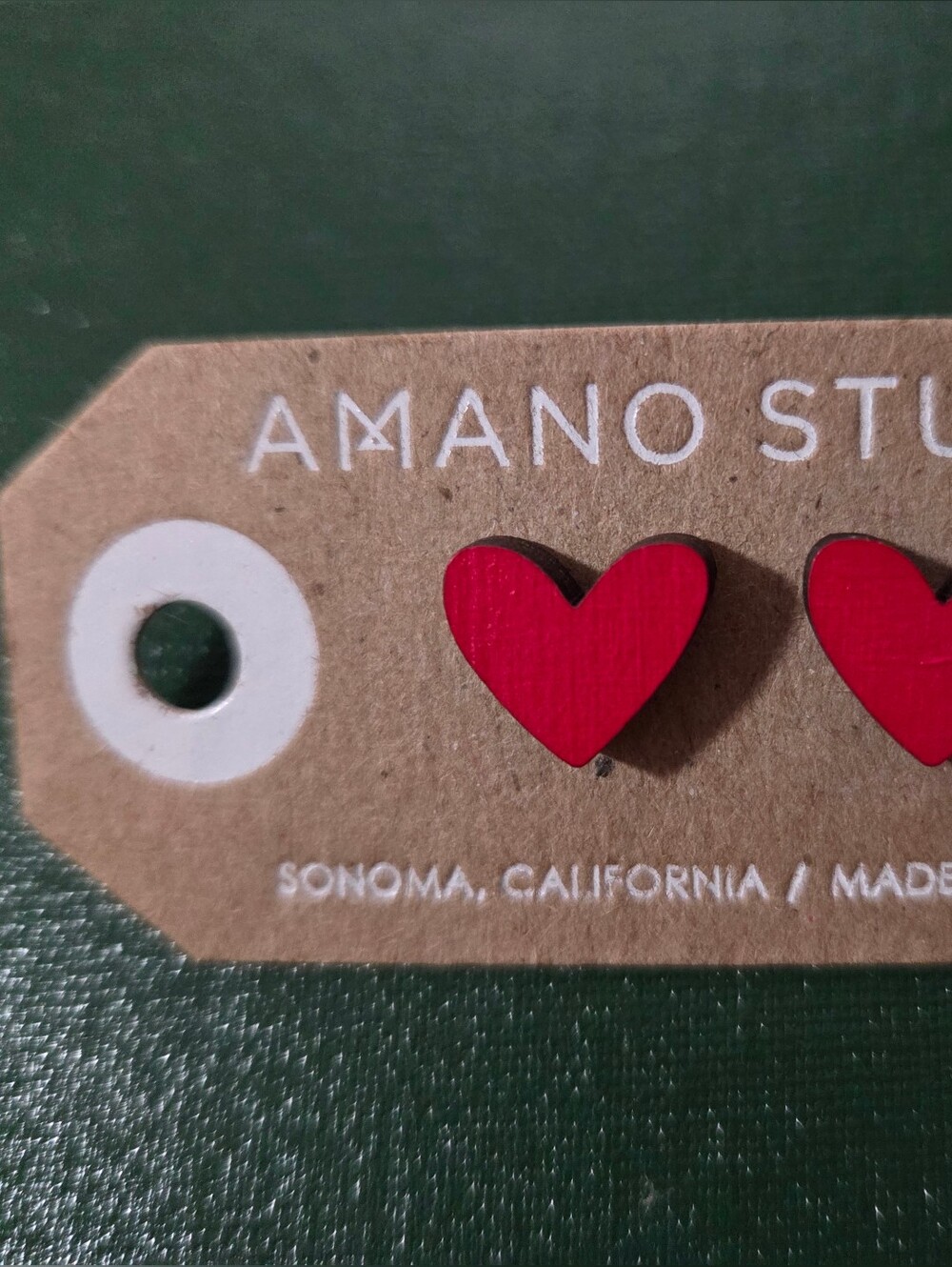 Amano Studio‎ Red Heart Stud Earrings